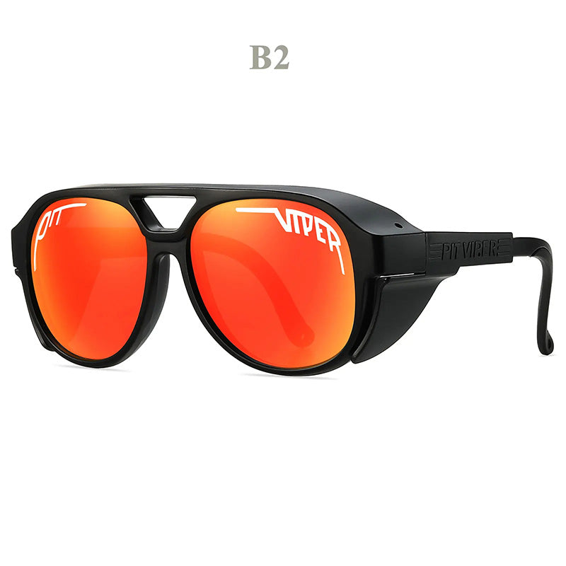 UV400 Motorcycle Sunglasses with Windproof Design