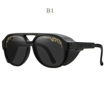 UV400 Motorcycle Sunglasses with Windproof Design