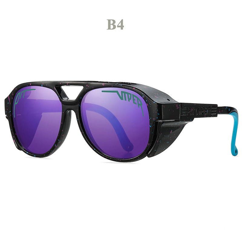 UV400 Motorcycle Sunglasses with Windproof Design