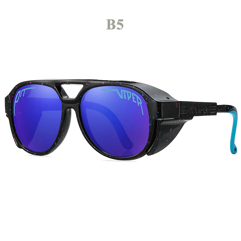 UV400 Motorcycle Sunglasses with Windproof Design