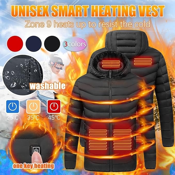 Ultimate Heated Jacket with 9 Thermal Zones and Hood