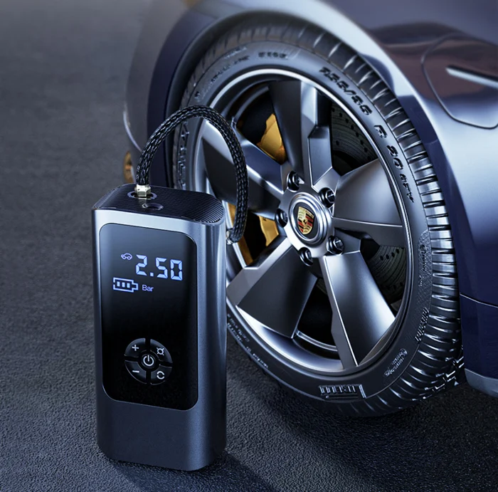 Wireless Air Compressor with Digital Display – 150 PSI Tire Pump & LED