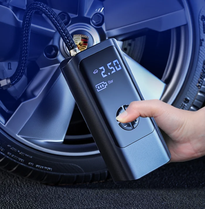 Wireless Air Compressor with Digital Display – 150 PSI Tire Pump & LED