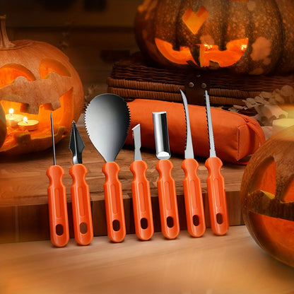 Ultimate Pumpkin Carving Kit with Stainless Steel Tools & Organizer