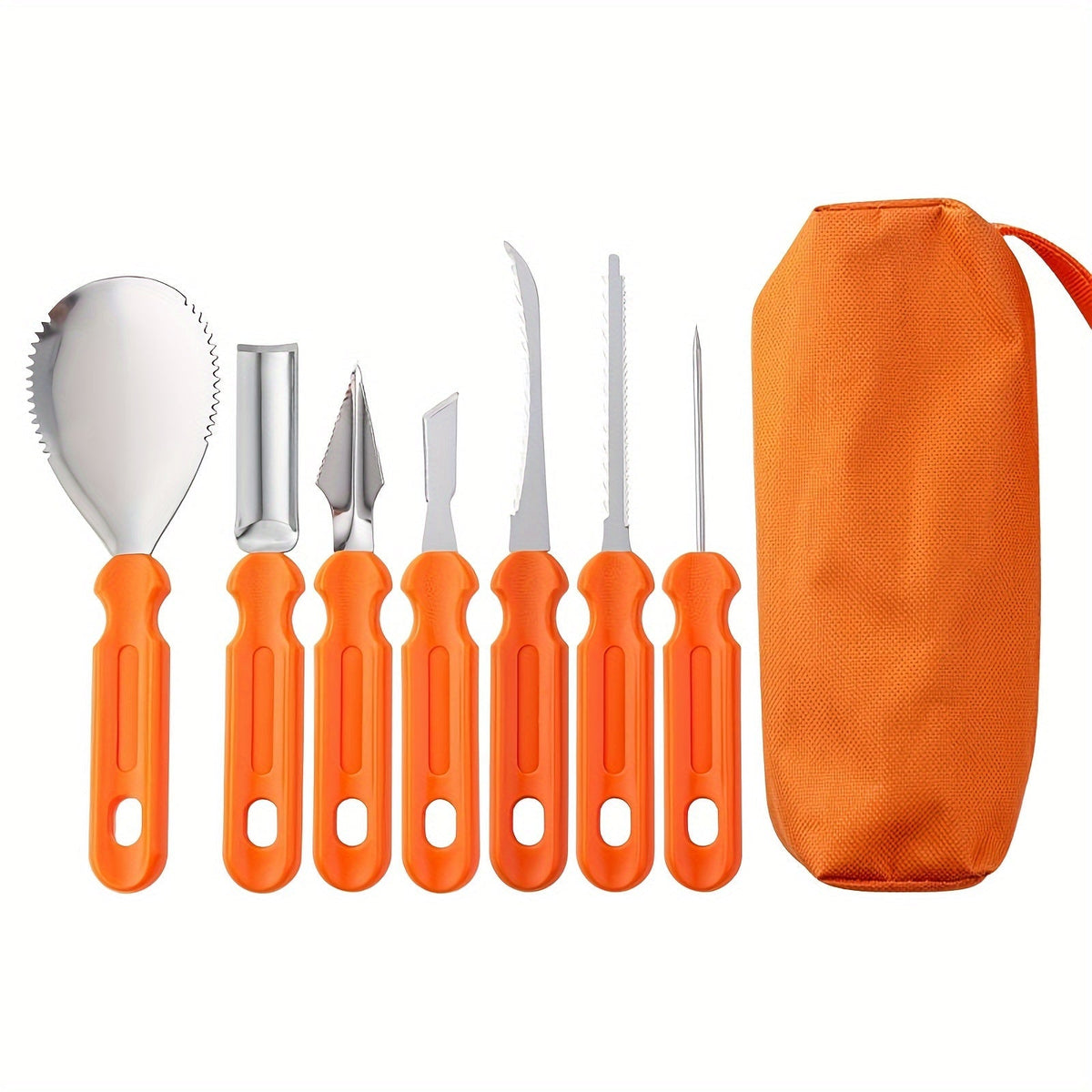Ultimate Pumpkin Carving Kit with Stainless Steel Tools & Organizer