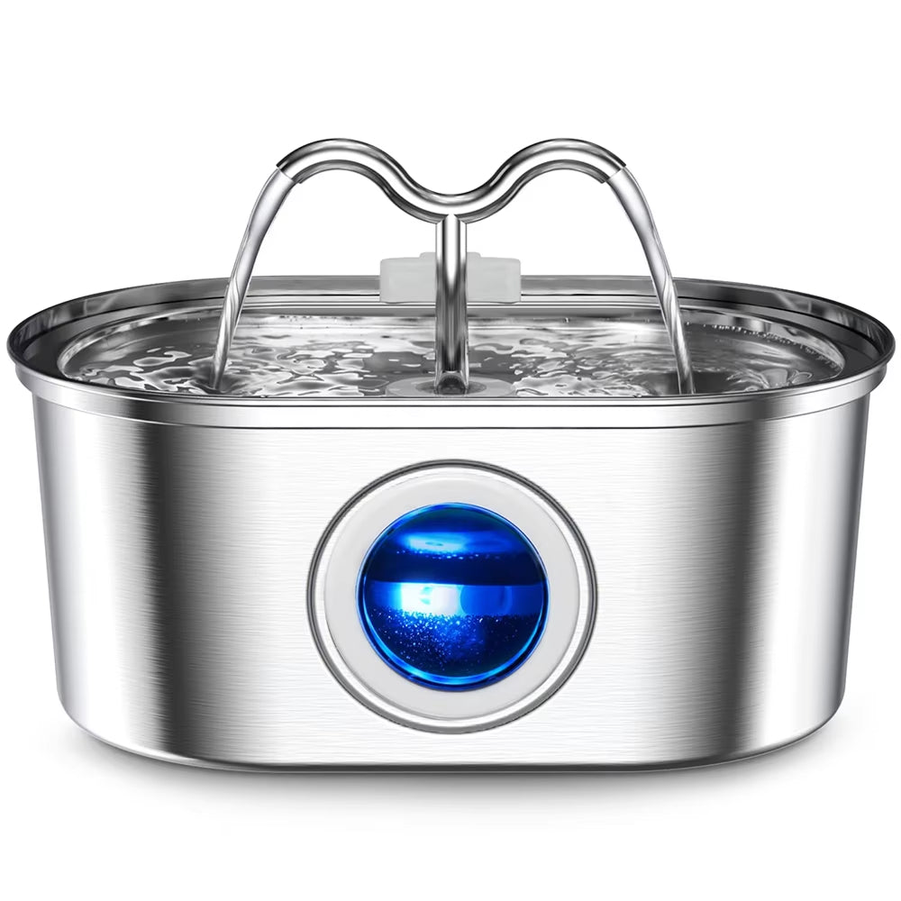 3.2L Stainless Steel Pet Water Dispenser for Dogs