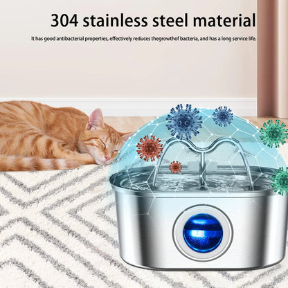 3.2L Stainless Steel Pet Water Dispenser for Dogs