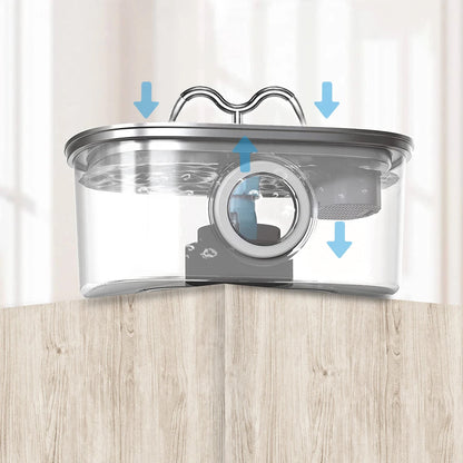 3.2L Stainless Steel Pet Water Dispenser for Dogs