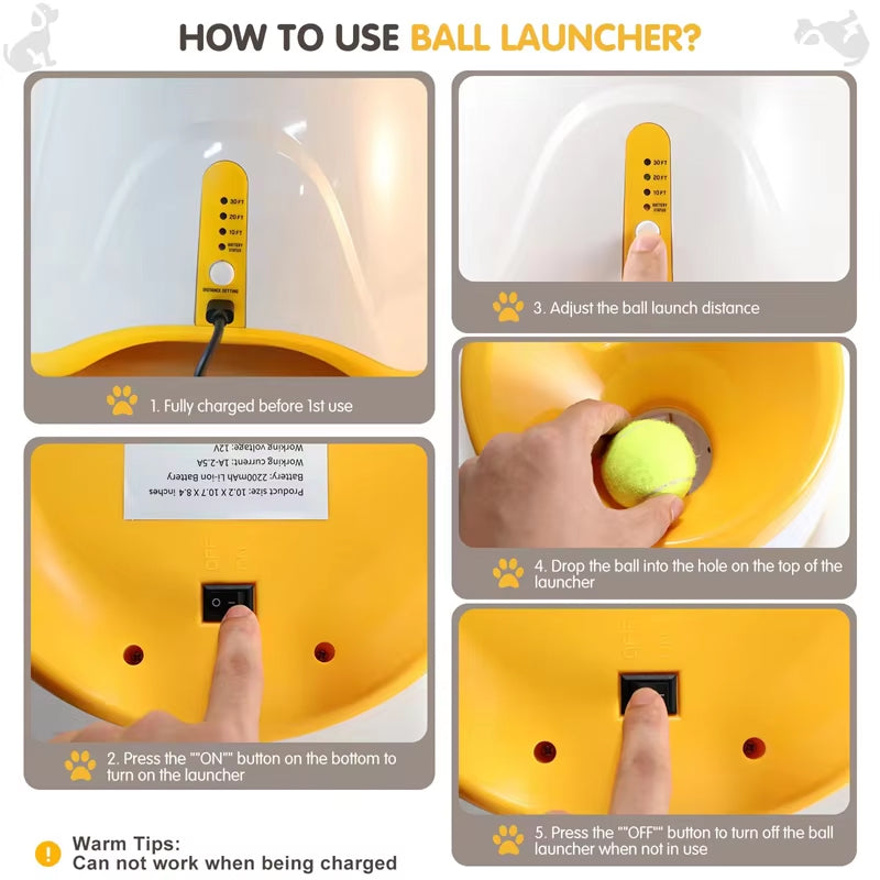 Hands-Free Dog Ball Launcher for Automatic Playtime