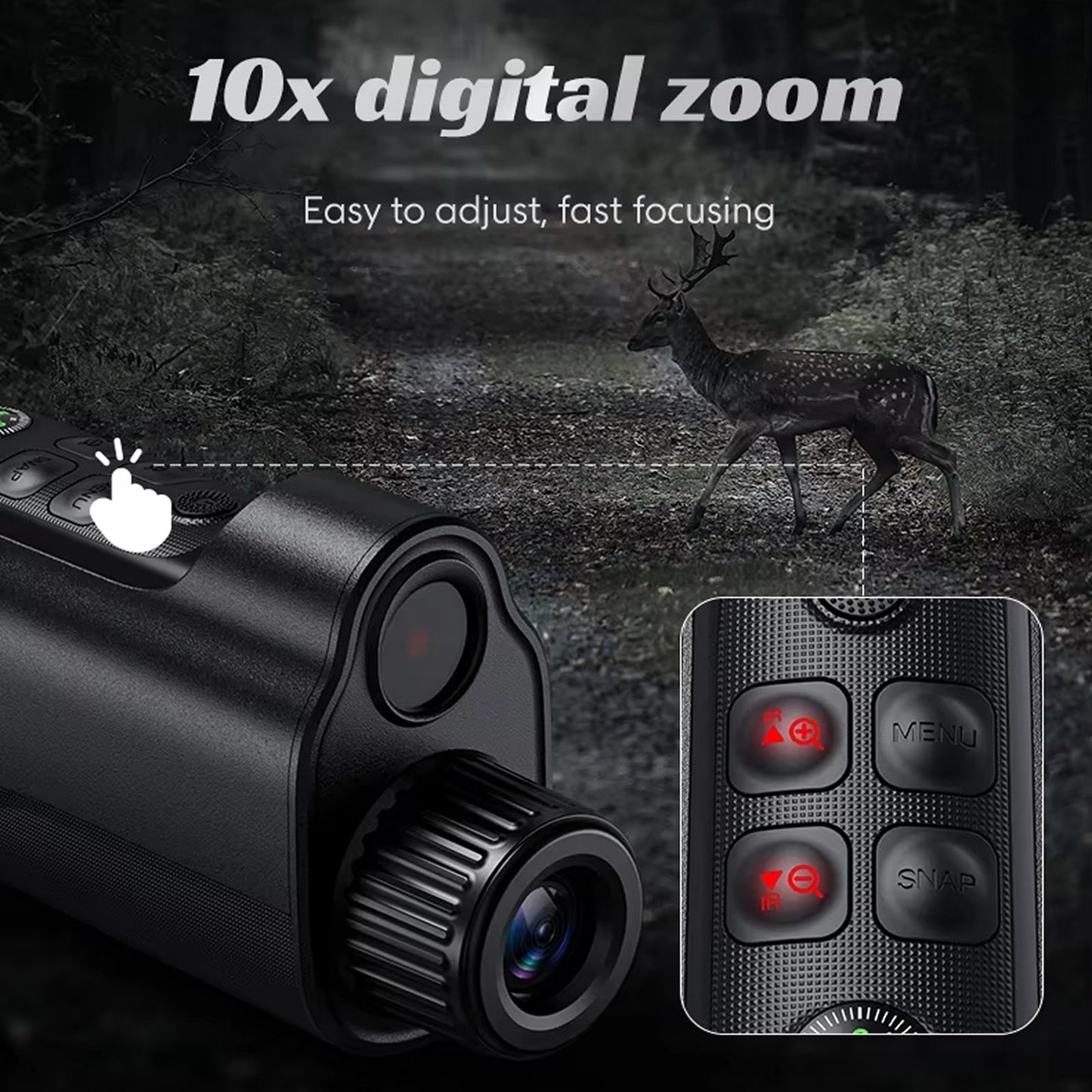1080P HD Thermal Monocular with 800m Night Vision Capability