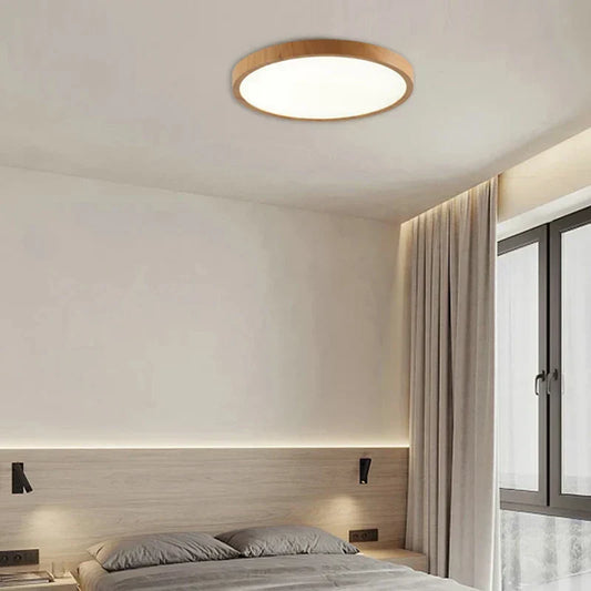 Dimmable Round Ceiling Light Fixture with 3 Modes – Slim Design