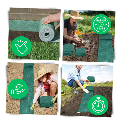 Quick Solution Green Grass Seed Mat