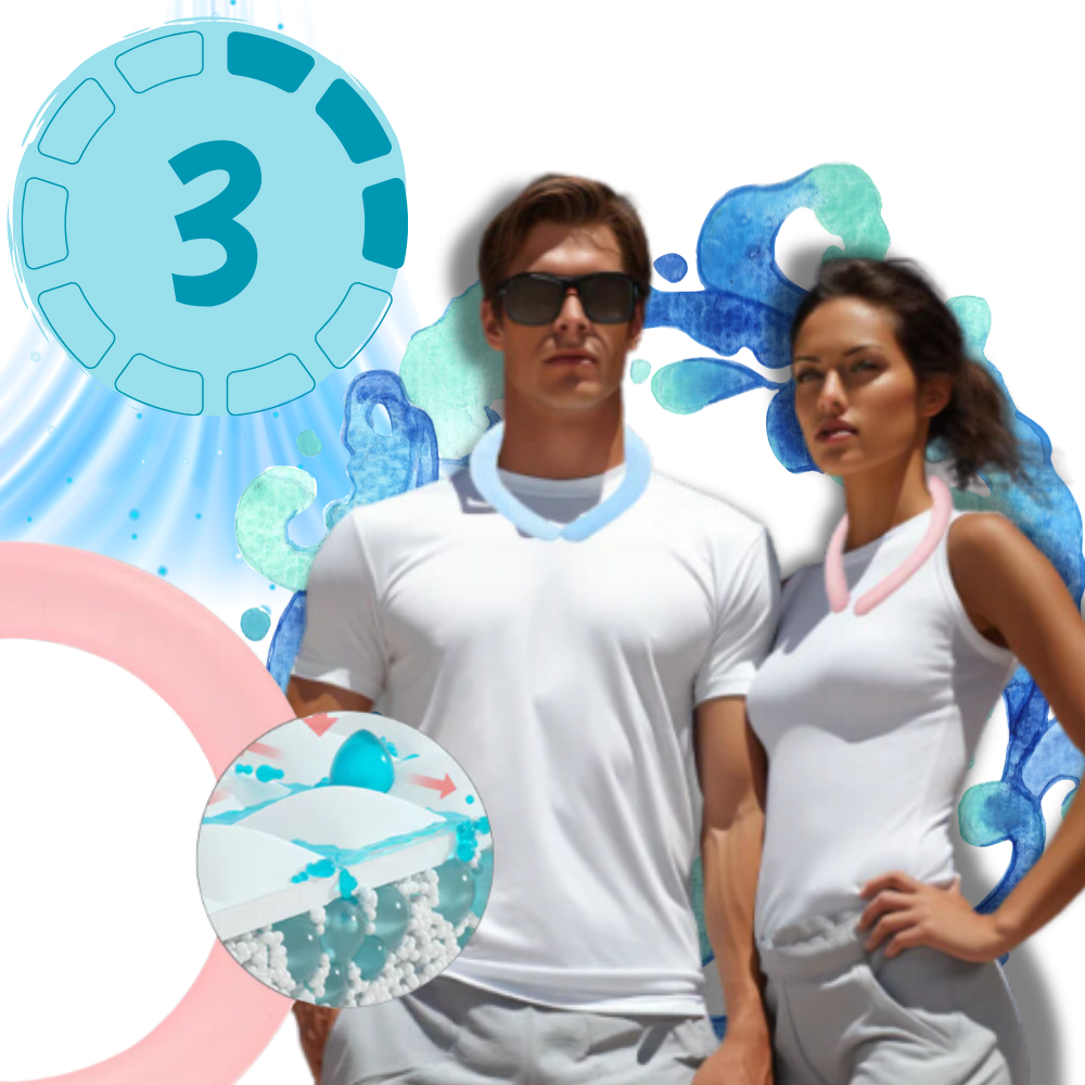Rapid Freeze Cooling Neck Wrap