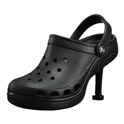 Open-Toe High Heel Clogs for Women