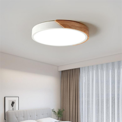Contemporary Flush Mount Round LED Ceiling Light in Minimalist Style