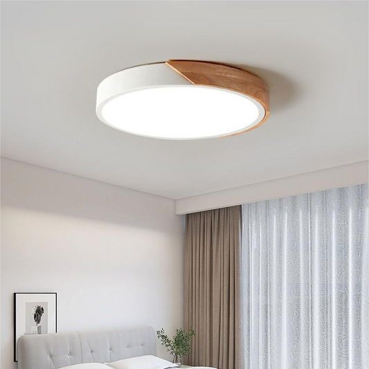 Contemporary Flush Mount Round LED Ceiling Light in Minimalist Style