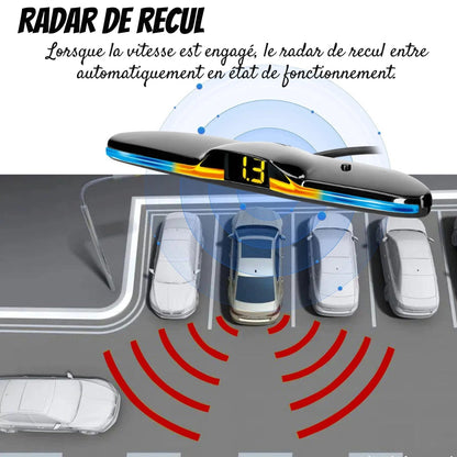 LED Display Parking Assistant with Reverse Radar System