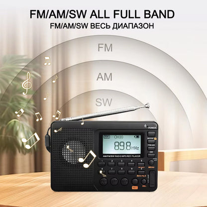 Portable AM FM Radio with Compact Design