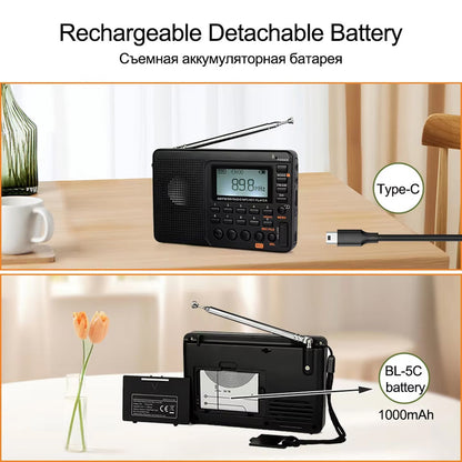 Portable AM FM Radio with Compact Design