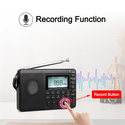 Portable AM FM Radio with Compact Design