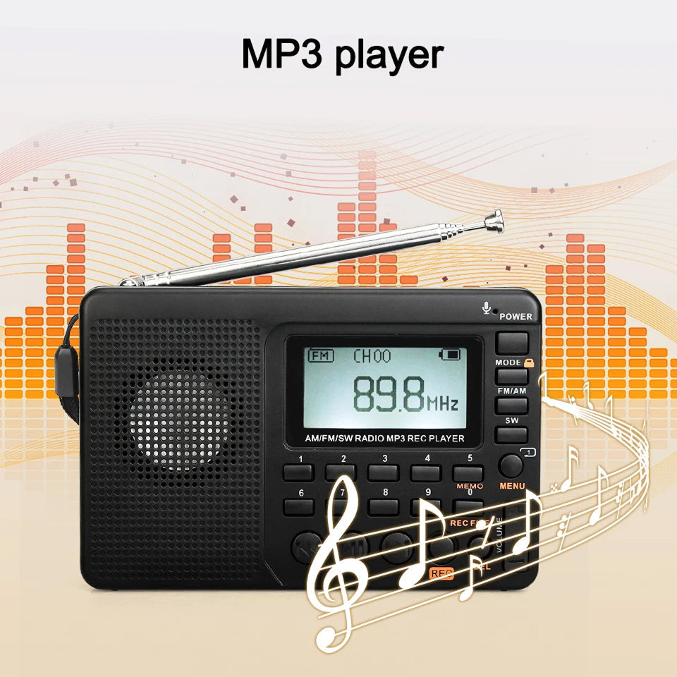 Portable AM FM Radio with Compact Design