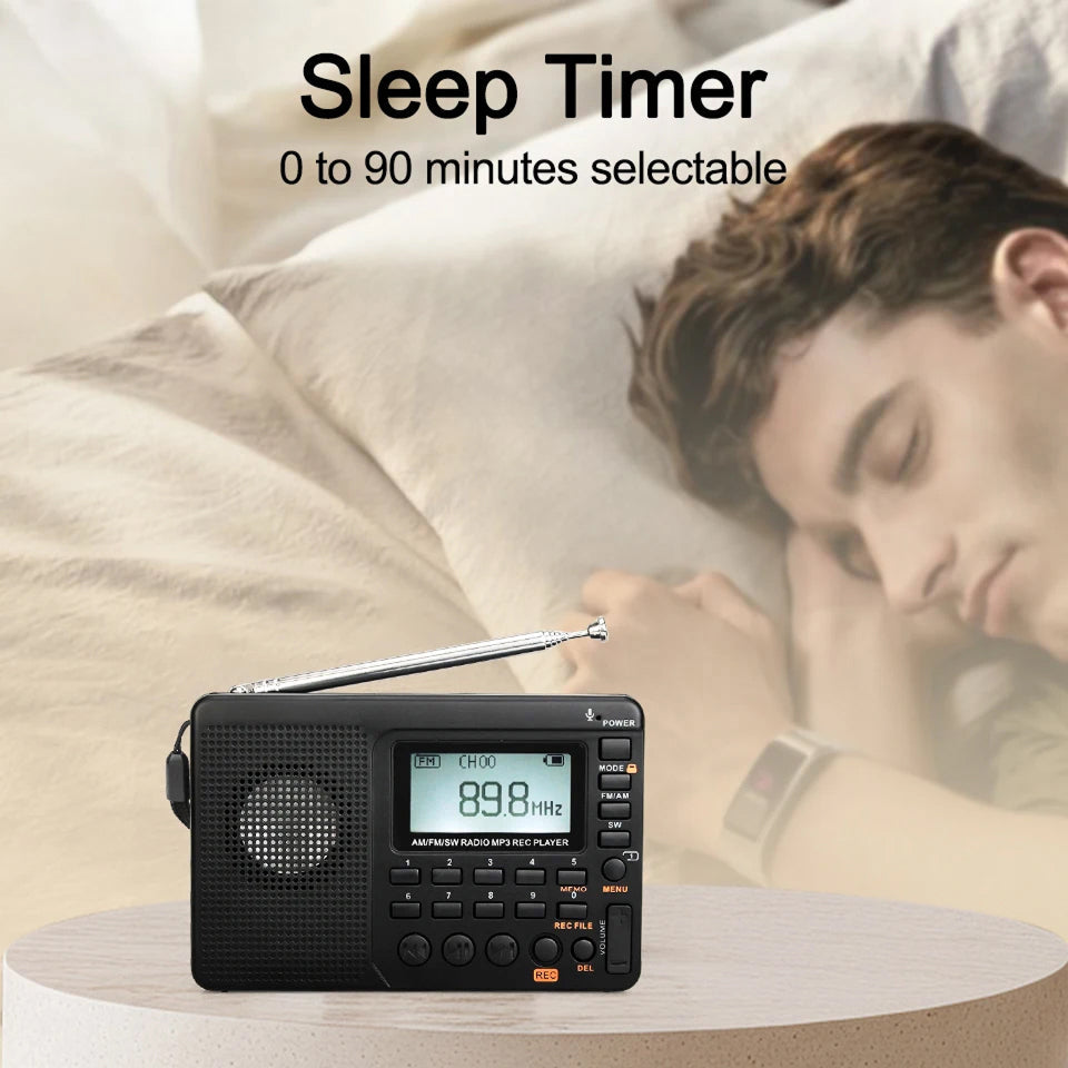 Portable AM FM Radio with Compact Design