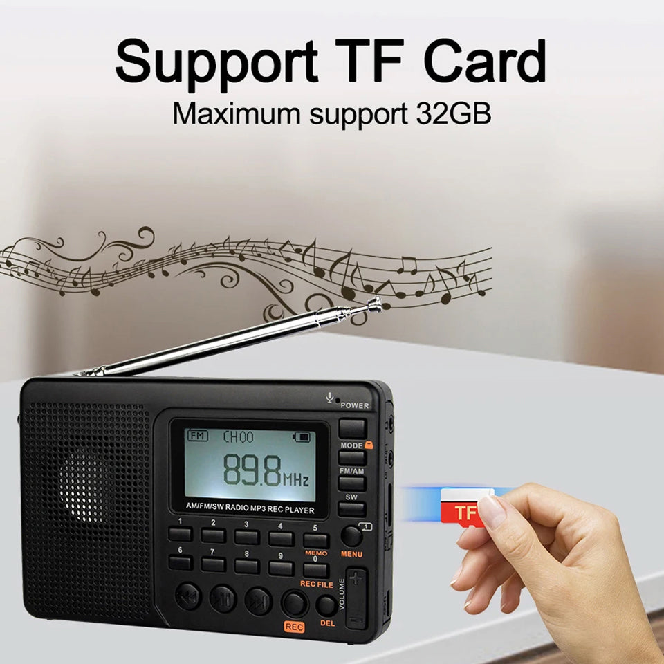 Portable AM FM Radio with Compact Design