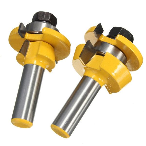 Stylish Joint-Making Router Bit Set - 2-Piece, 1/2" Shank