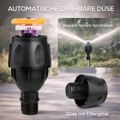 360-Degree Garden Sprinkler on Tripod Stand