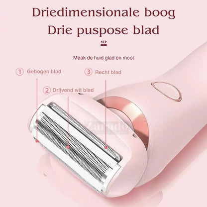 2-in-1 Women's Shaver for Silky Skin