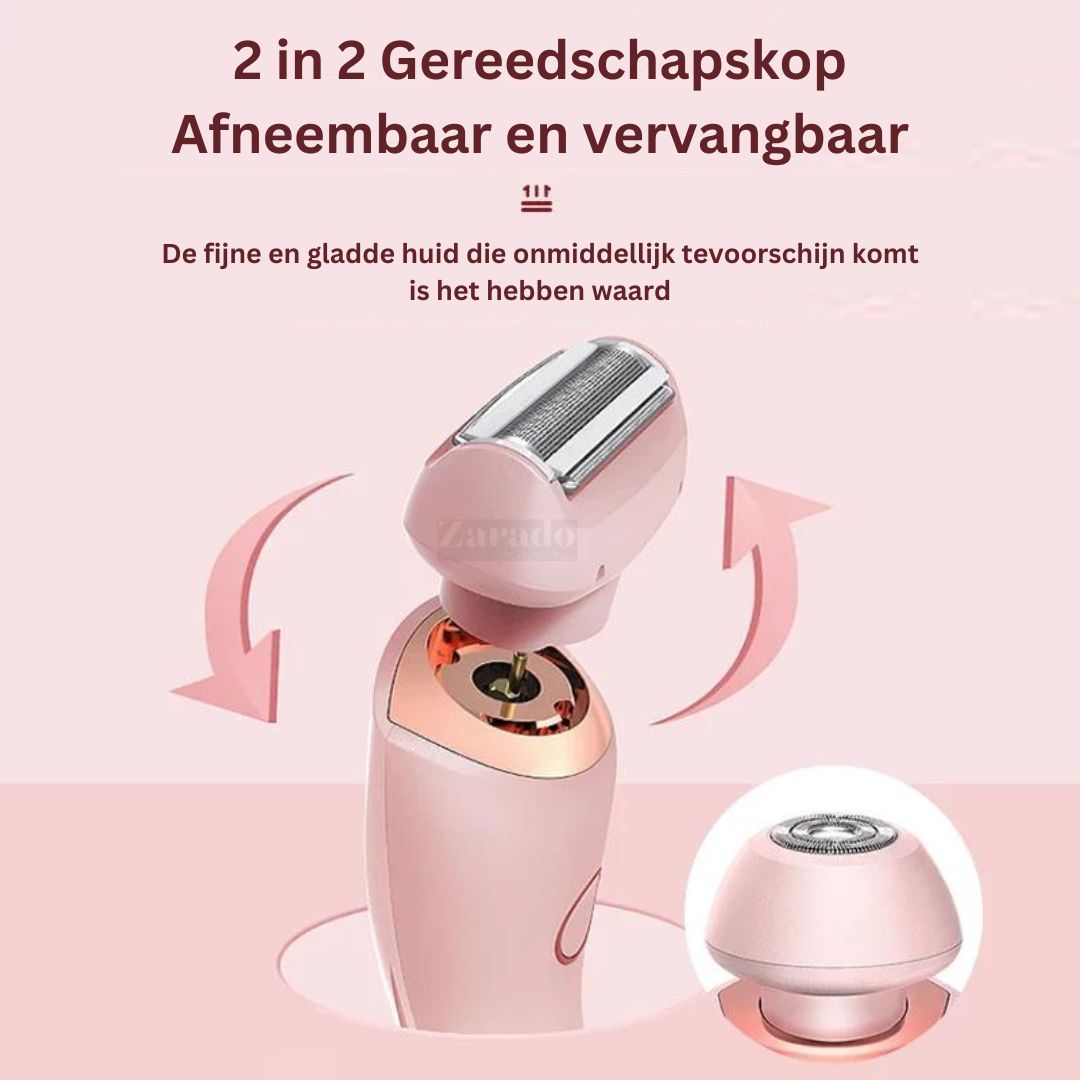 2-in-1 Women's Shaver for Silky Skin