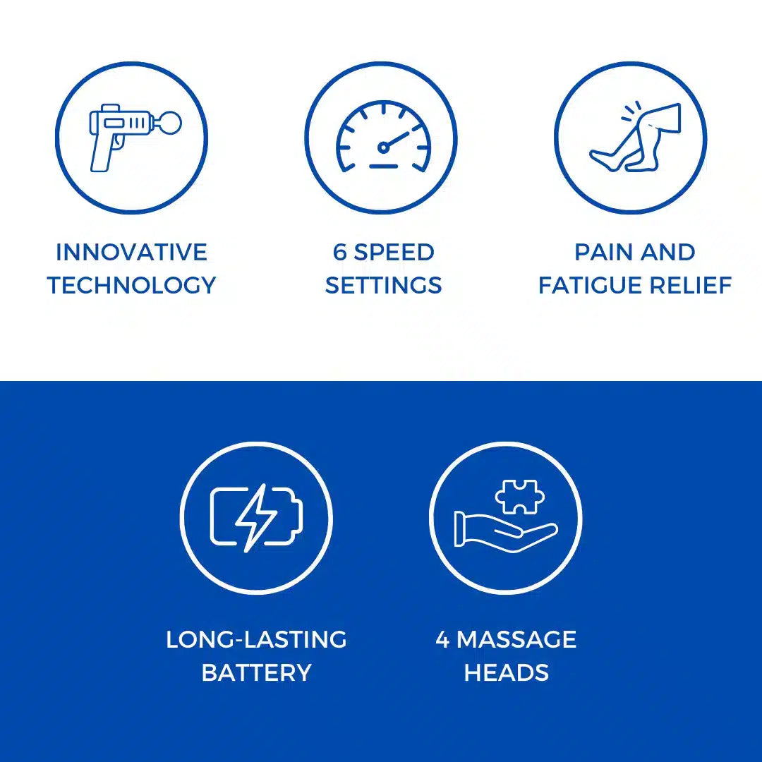 Portable Deep Tissue Massage Gun for Muscle Recovery and Relief