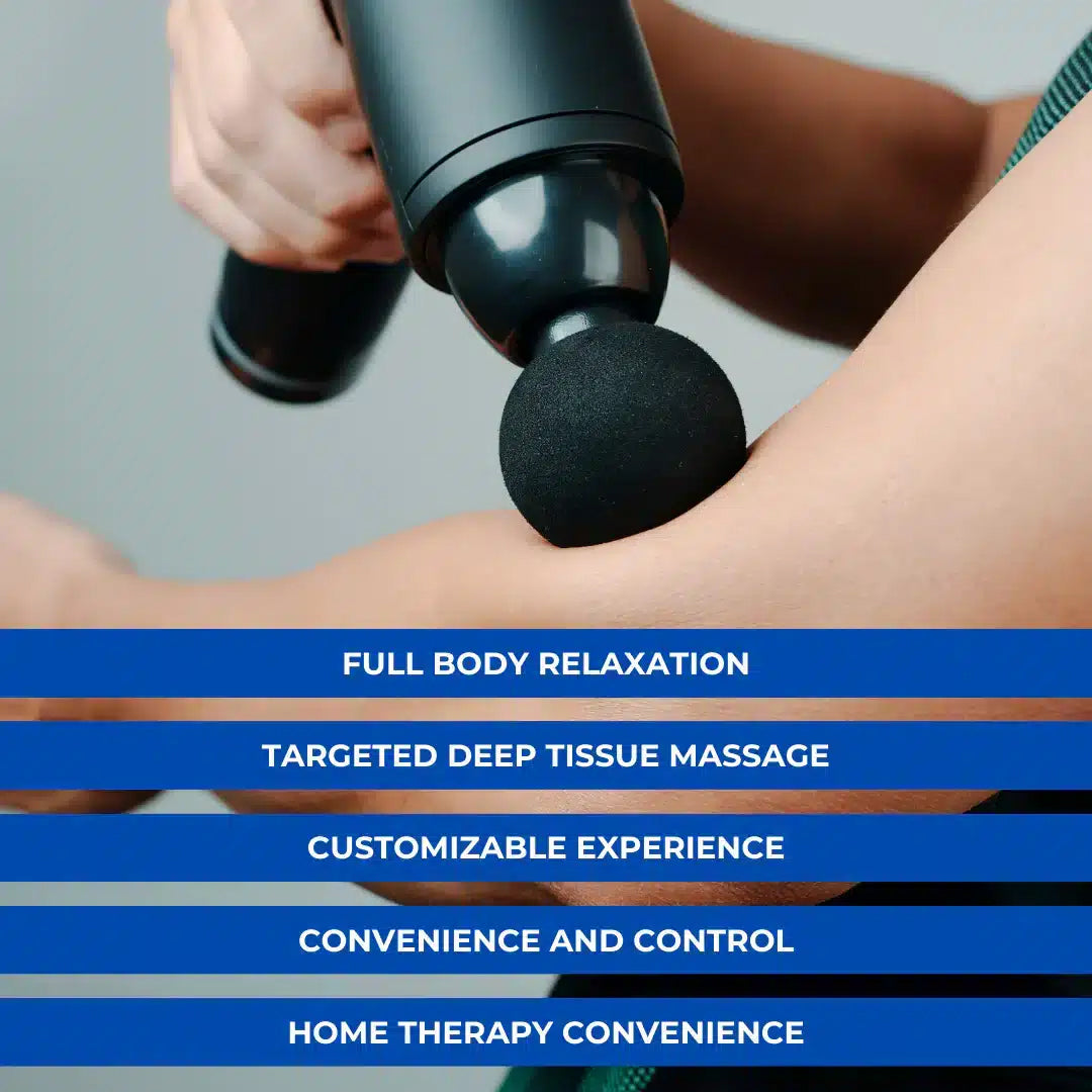 Portable Deep Tissue Massage Gun for Muscle Recovery and Relief