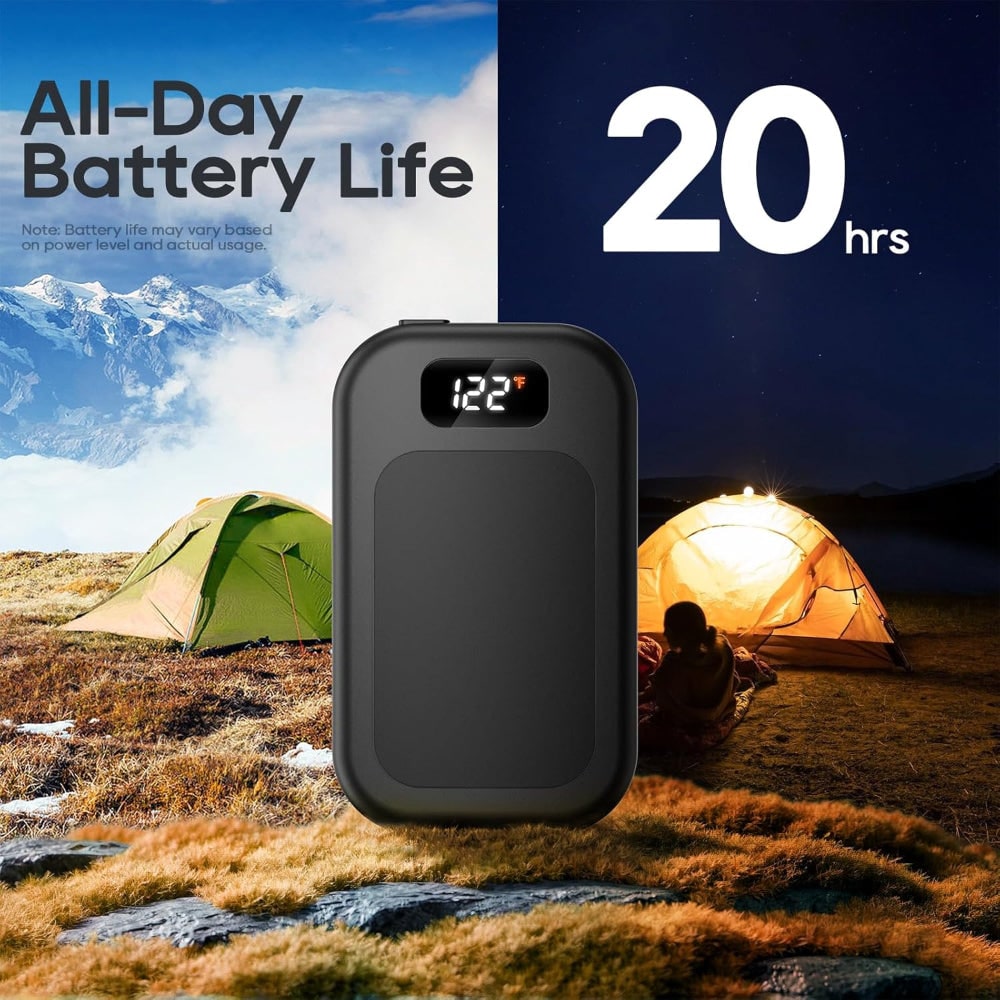 Portable Rechargeable Hand Warmers with LED Indicator and 3 Heat Settings