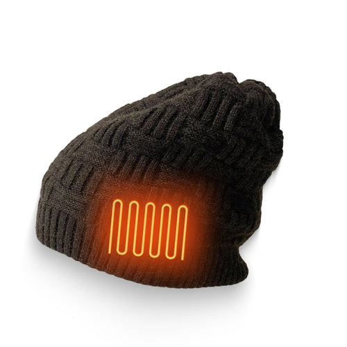 WarmWave Rechargeable Heated Beanie with Ear Flaps