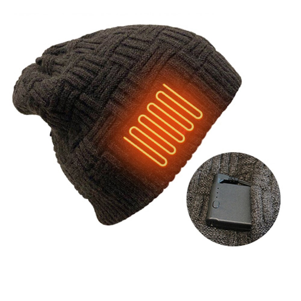 WarmWave Rechargeable Heated Beanie with Ear Flaps
