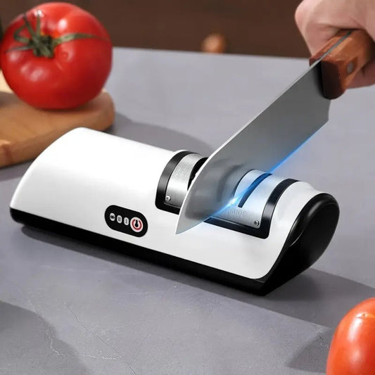 Compact Electric Knife Sharpener for Steel & Ceramic Blades – Dual Stage