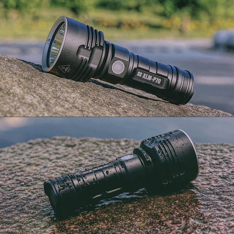 High-Powered Tactical Rechargeable Torch with Durable Design