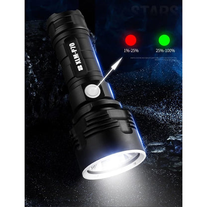 High-Powered Tactical Rechargeable Torch with Durable Design
