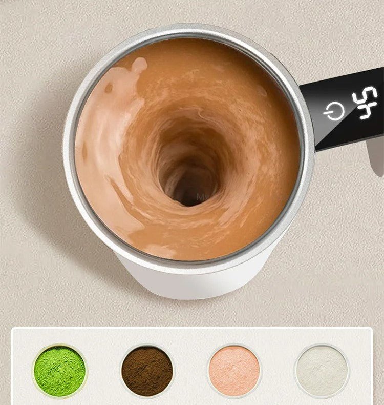 Self-Stirring Mug with LED Temperature Display