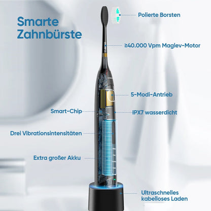 SmartClean Sonic Toothbrush with Charging Base and Soft Bristles