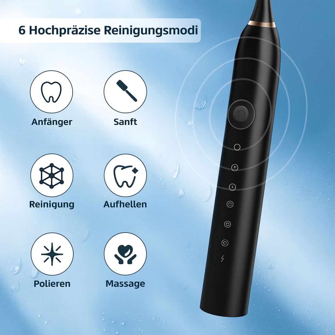 SmartClean Sonic Toothbrush with Charging Base and Soft Bristles