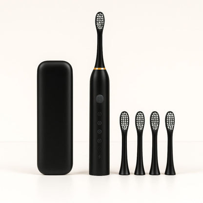 Smart Sonic Toothbrush with Timer and Contoured Bristles
