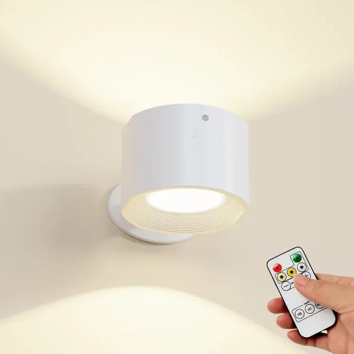 Versatile Rechargeable Wall Light with Remote & Magnetic Hook