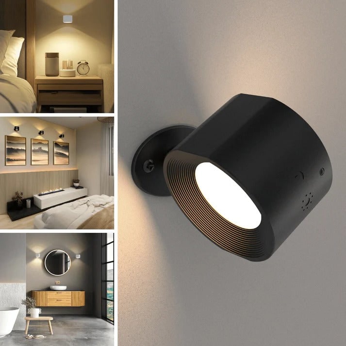Versatile Rechargeable Wall Light with Remote & Magnetic Hook