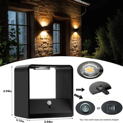 Wireless Motion-Activated LED Wall Sconce with Remote Control