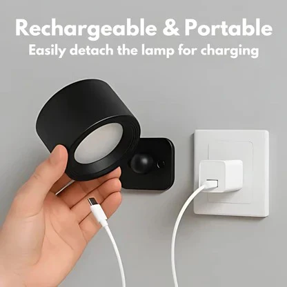 Versatile Wireless LED Wall Light with 360° Magnetic Mount