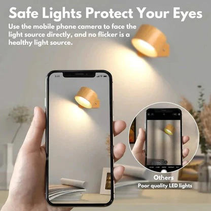 Versatile Wireless LED Wall Light with 360° Magnetic Mount