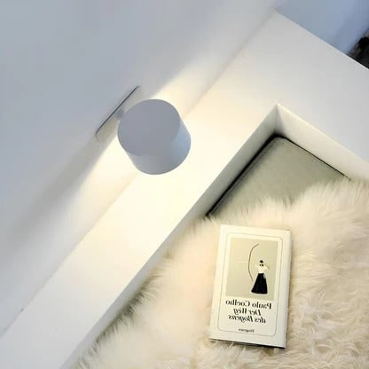 Versatile Wireless Sconce with 360° Rotating LED Light