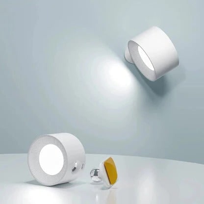 Versatile Wireless Sconce with 360° Rotating LED Light